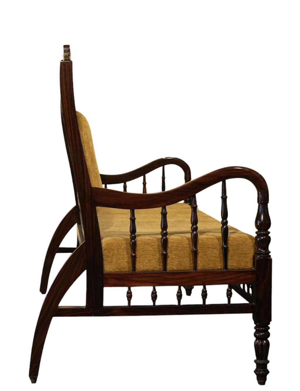 Rose Wood Carving Sofa Set with Fixed Cushion