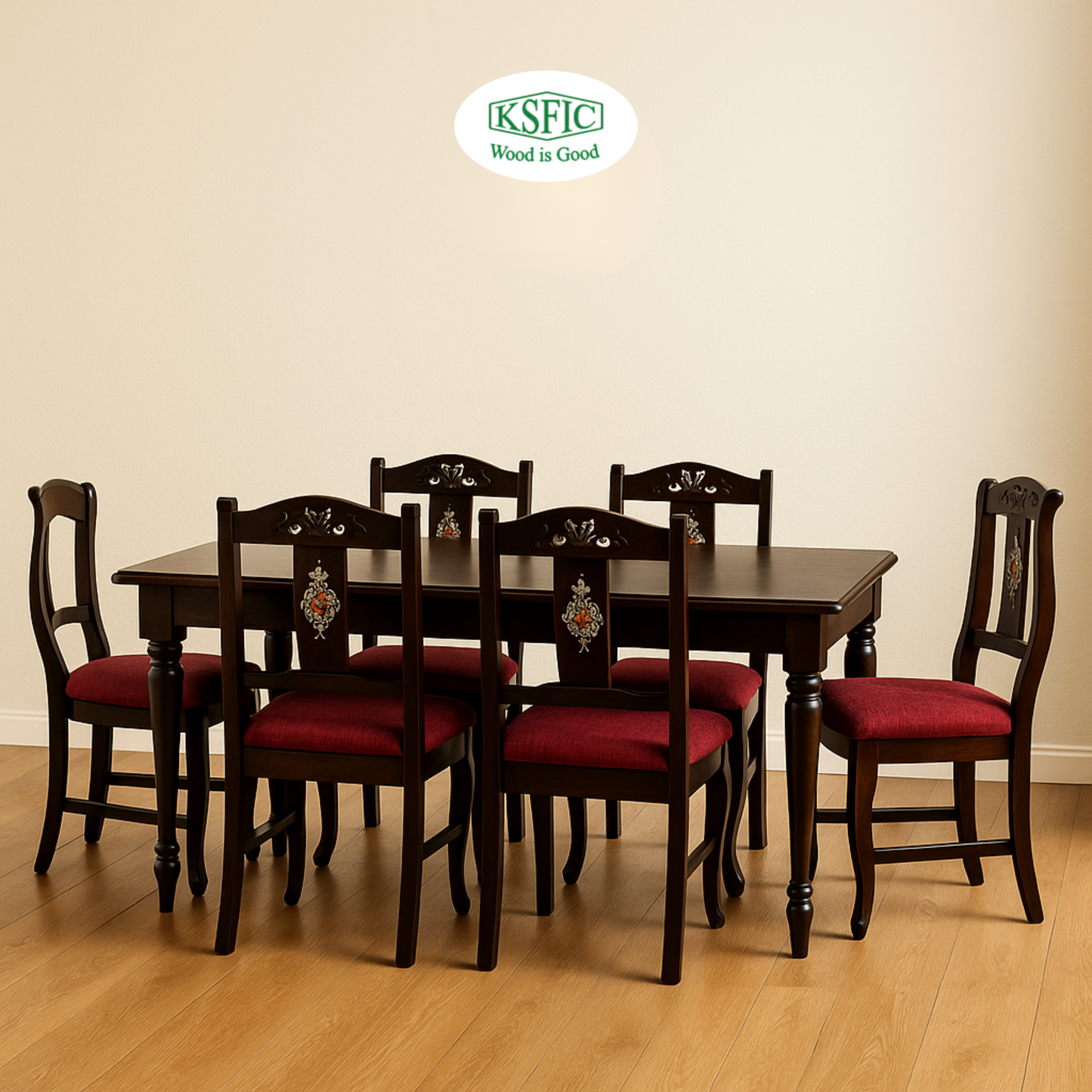 Rosewood Dining Table with chair