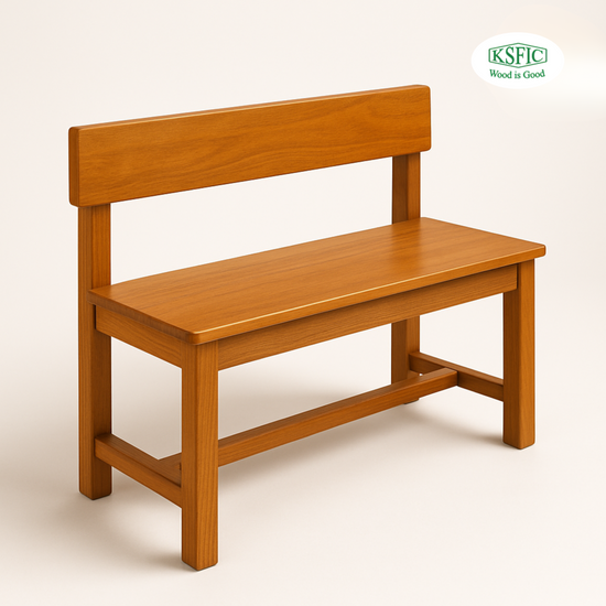 Teakwood Bench with Back Rest