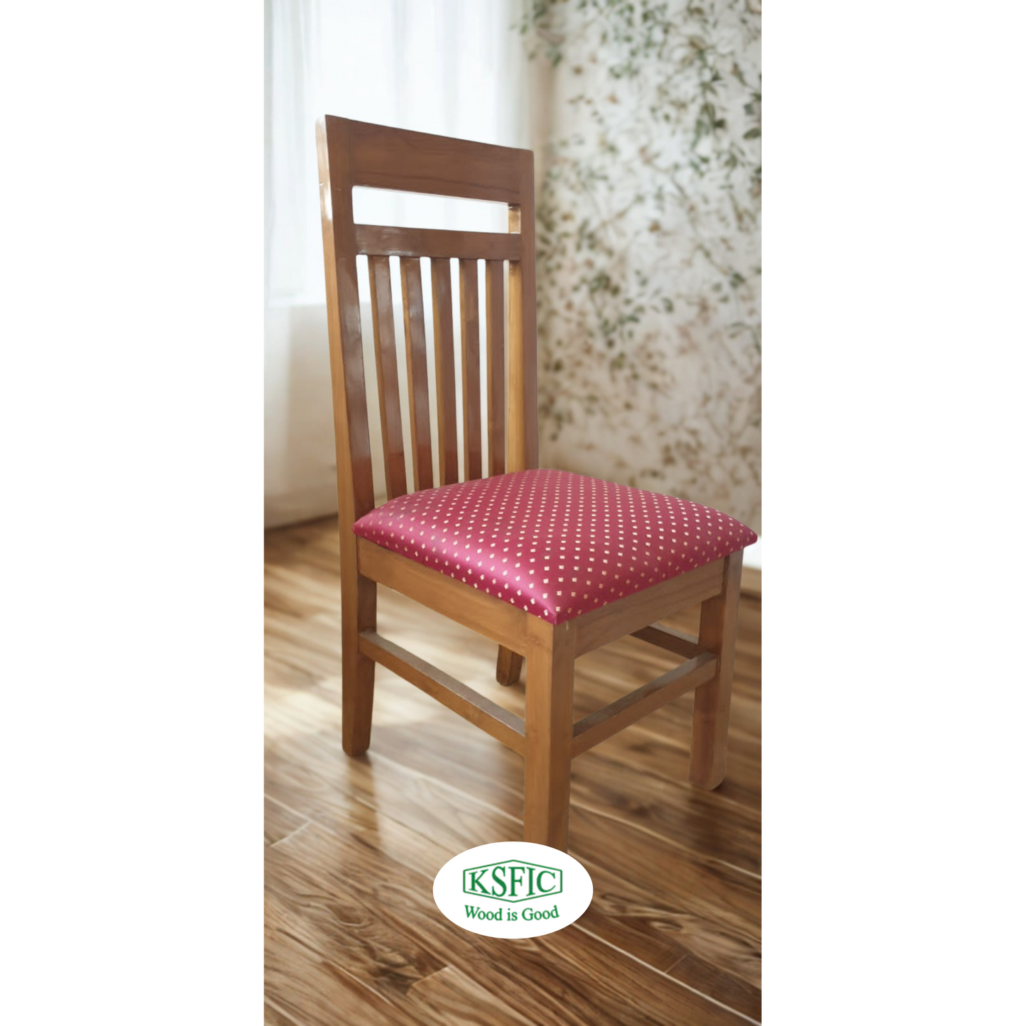 Teak Wood Dining Chair with Cushion