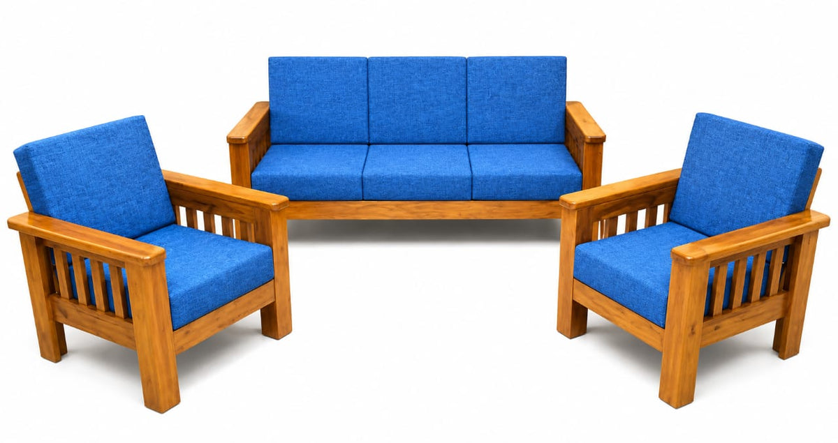 Teak Wood Sofa Set with Cushion
