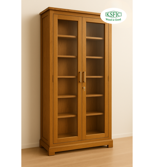 Teakwood Book Rack with Door