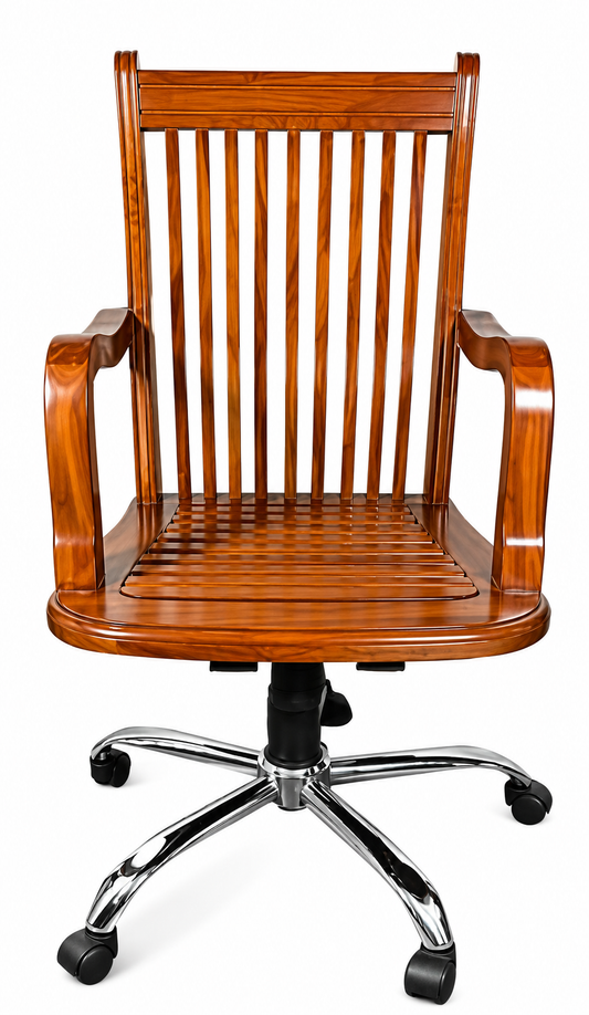 Teak Wood Revolving Chair
